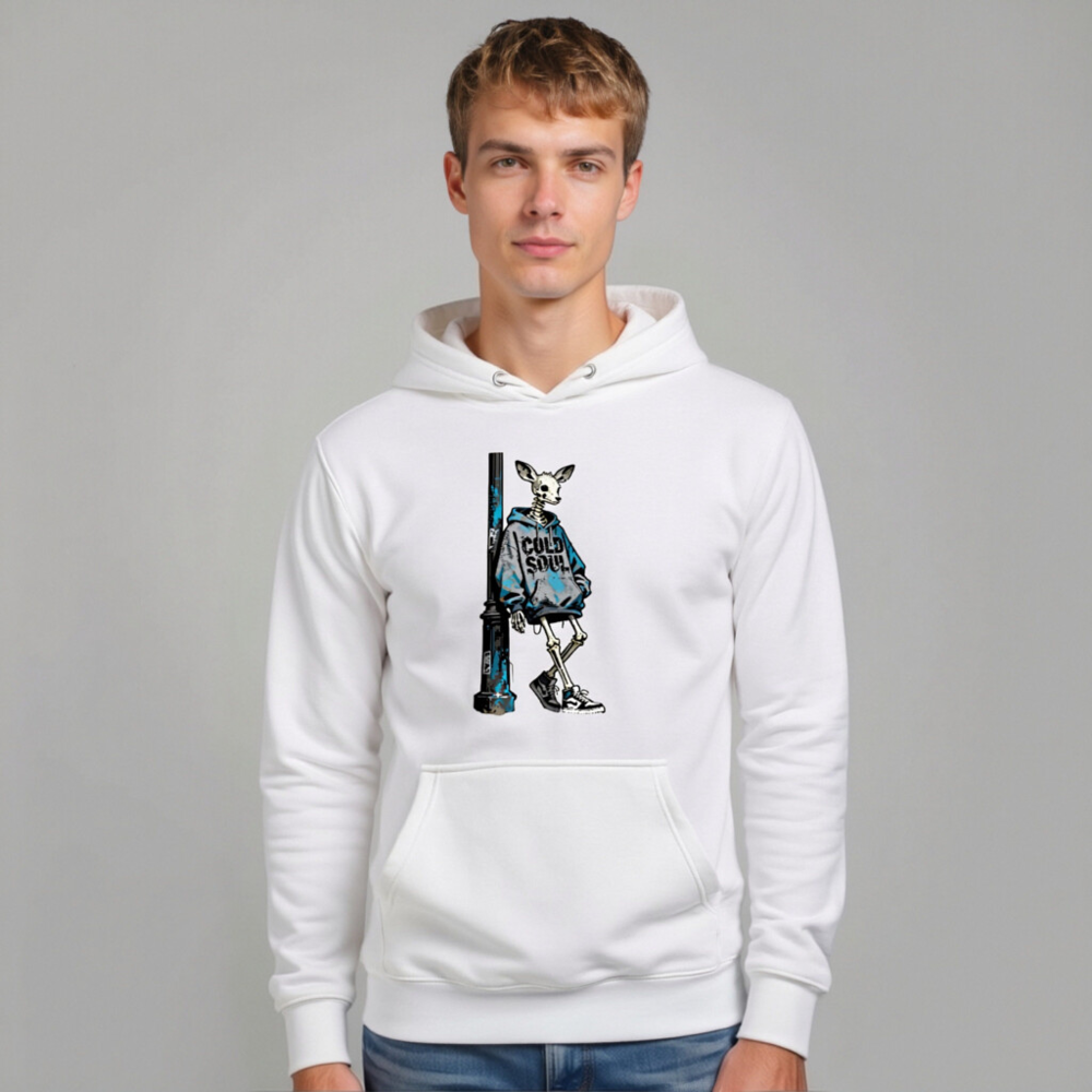 Unisex Cold Soul Hoodie - Premium Pullover with Skeleton Deer Graphic - Image 6