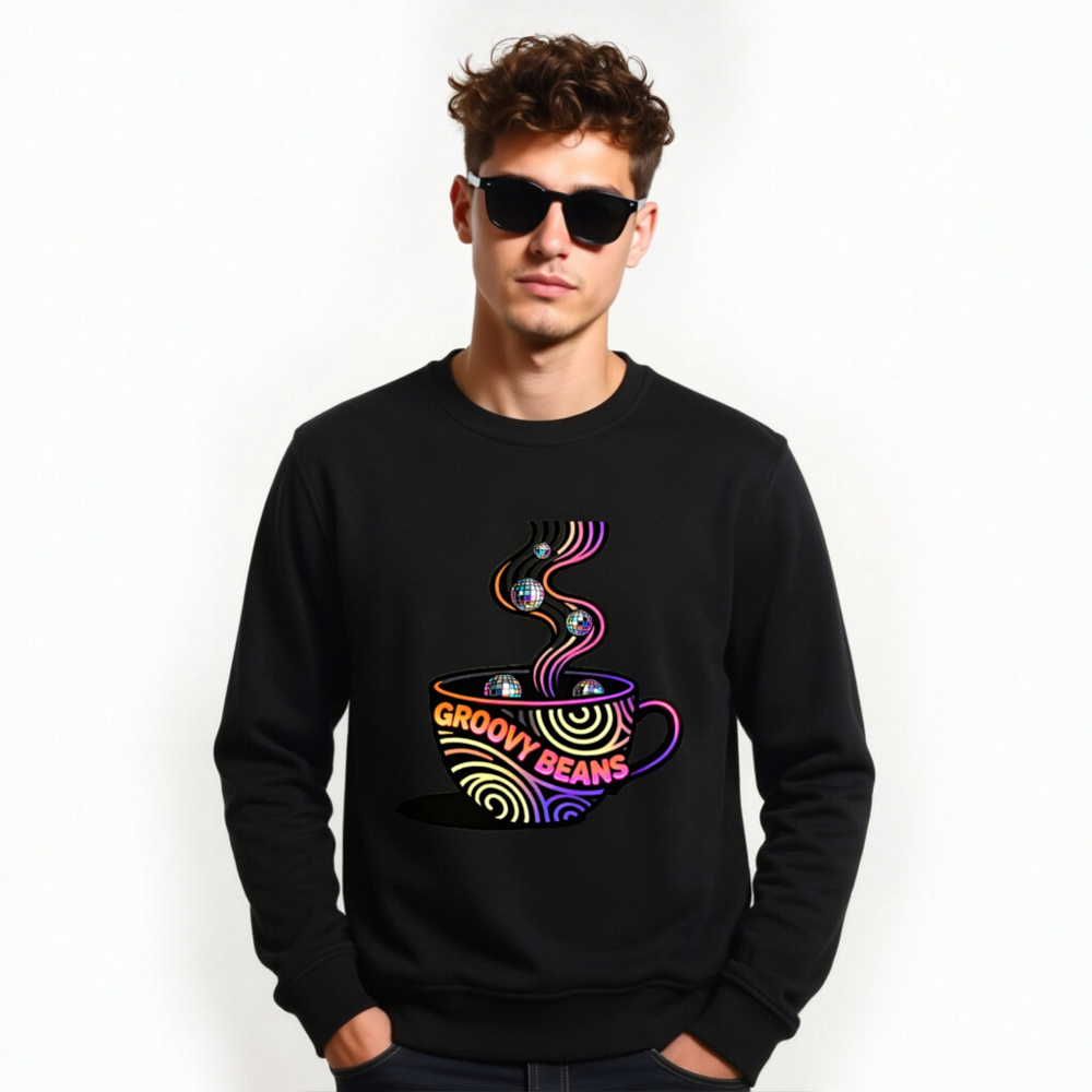 Groovy Beans Organic Sweatshirt | Unisex, Soft & Sustainable - Image 6