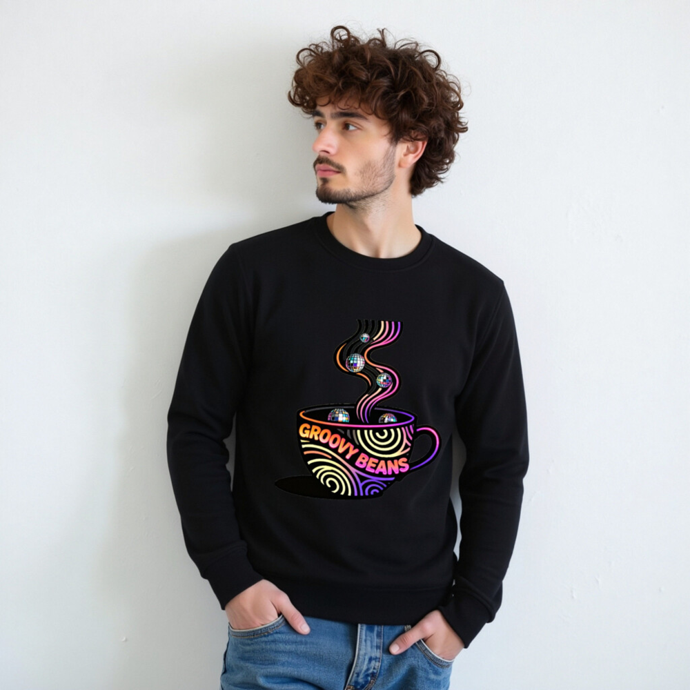 Groovy Beans Organic Sweatshirt | Unisex, Soft & Sustainable - Image 7