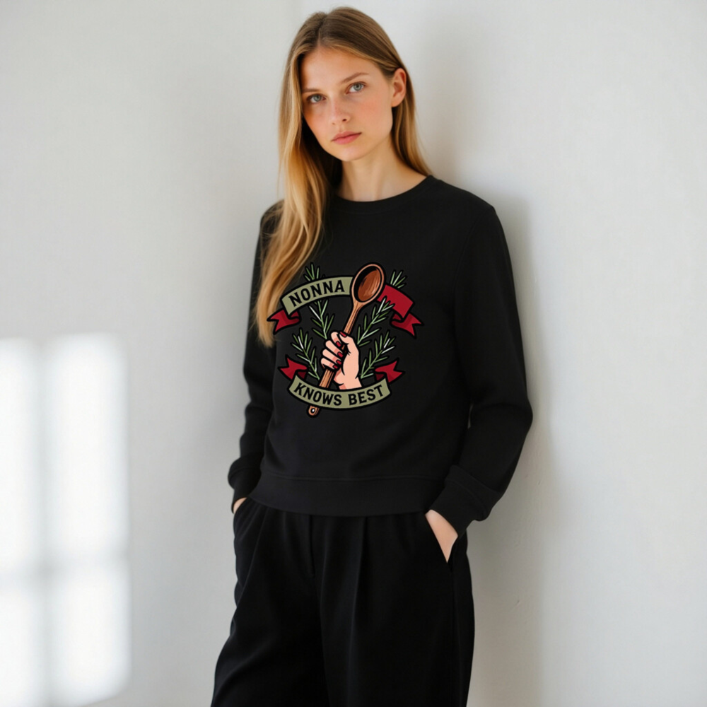 Nonna Knows Best Organic Sweatshirt - Unisex, Eco-Friendly, Fair Trade Certified - Image 5