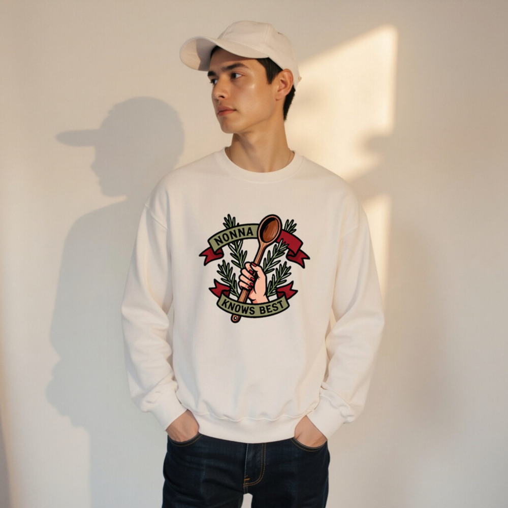Nonna Knows Best Unisex Crew Neck Sweatshirt - Italian Kitchen Design - Image 7