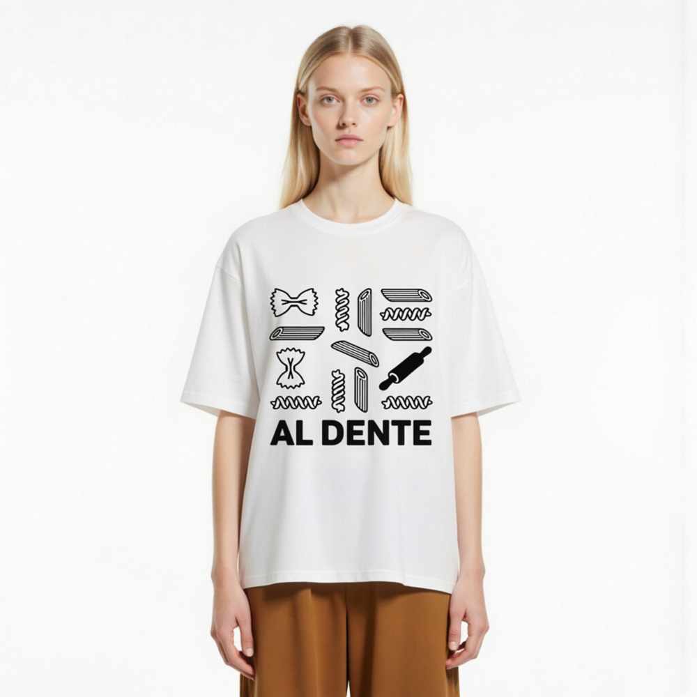 Unisex Organic Cotton T-Shirt - Al Dente Pasta Design, Eco-Friendly & Comfortable - Image 3