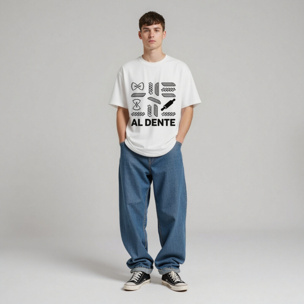 Unisex Organic Cotton T-Shirt - Al Dente Pasta Design, Eco-Friendly & Comfortable - Image 5