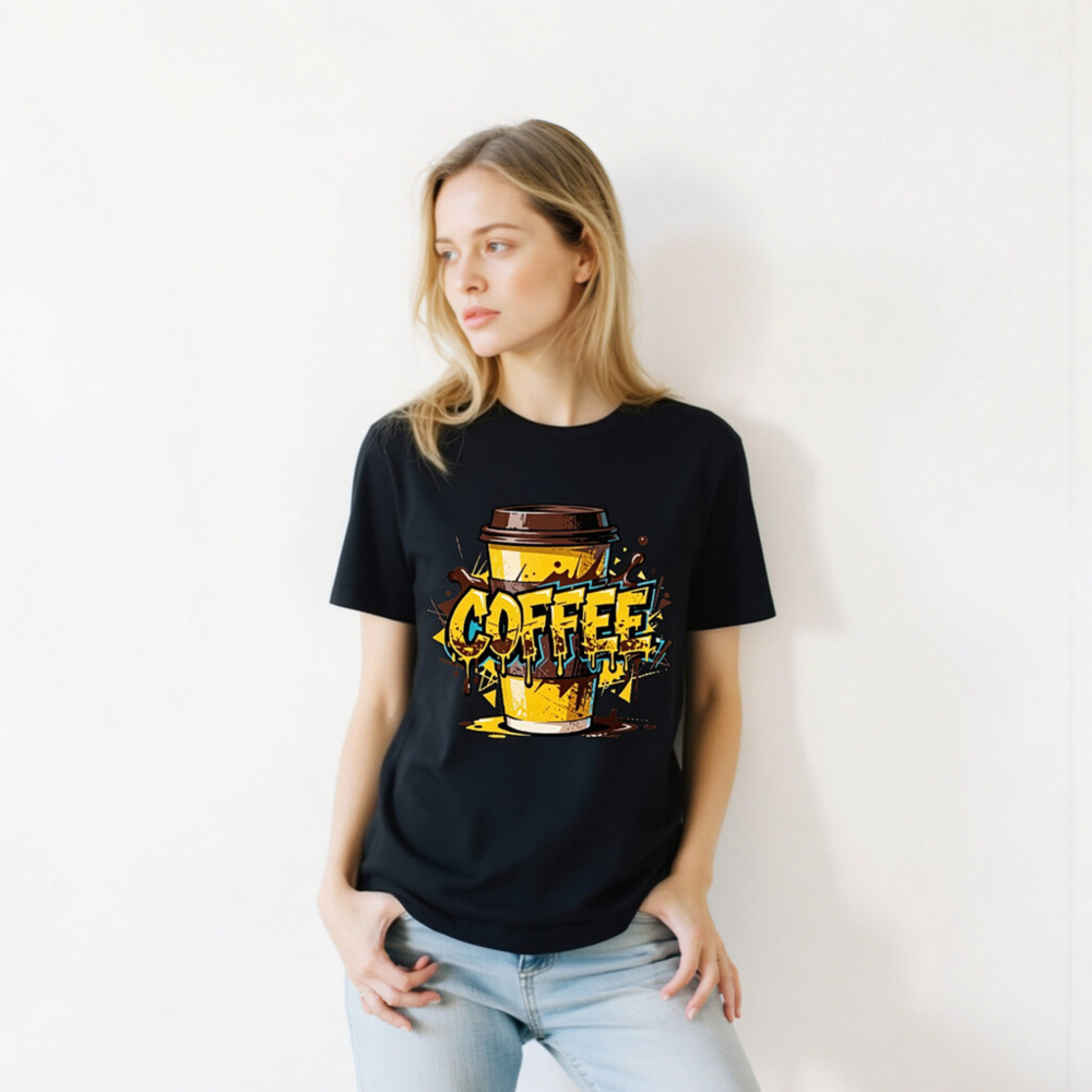 Unisex Coffee T-Shirt - Bold Graphic Design, Comfortable Staple Tee - Image 5