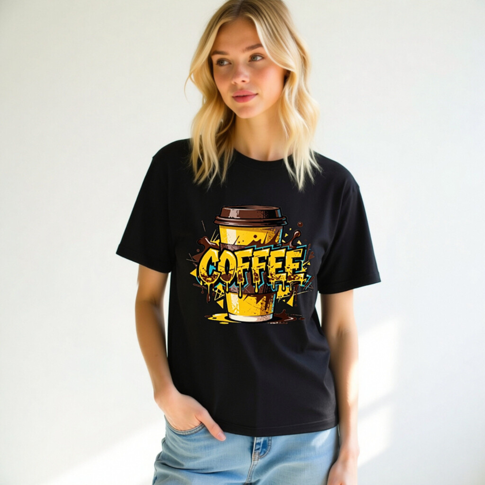 Unisex Coffee T-Shirt - Bold Graphic Design, Comfortable Staple Tee - Image 6