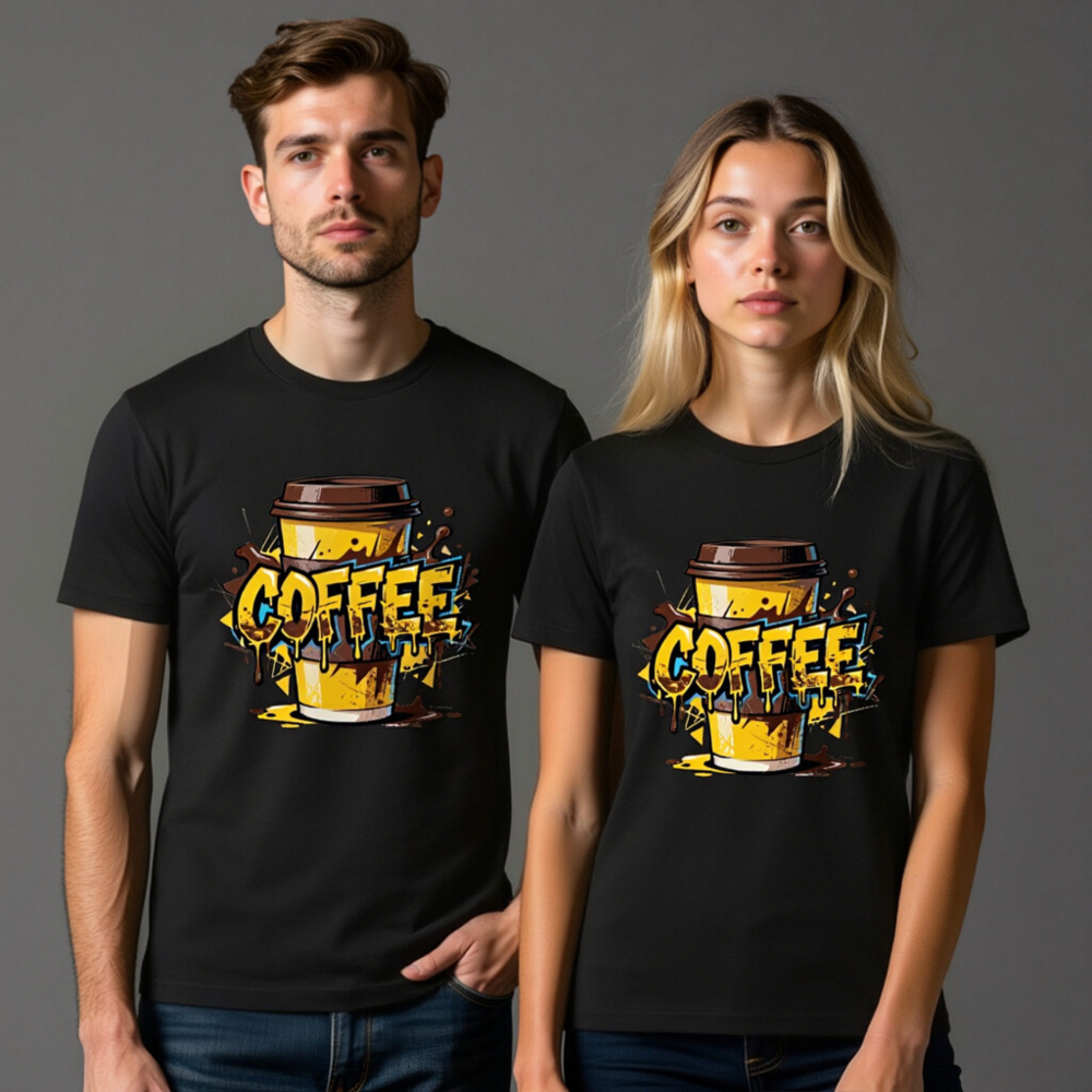 Unisex Coffee T-Shirt - Bold Graphic Design, Comfortable Staple Tee - Image 7