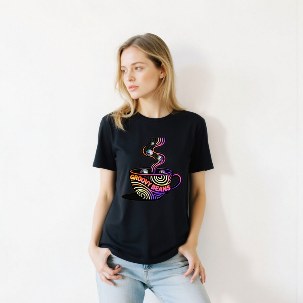 Groovy Beans Disco Coffee T-Shirt | Unisex Staple Tee - Image 5