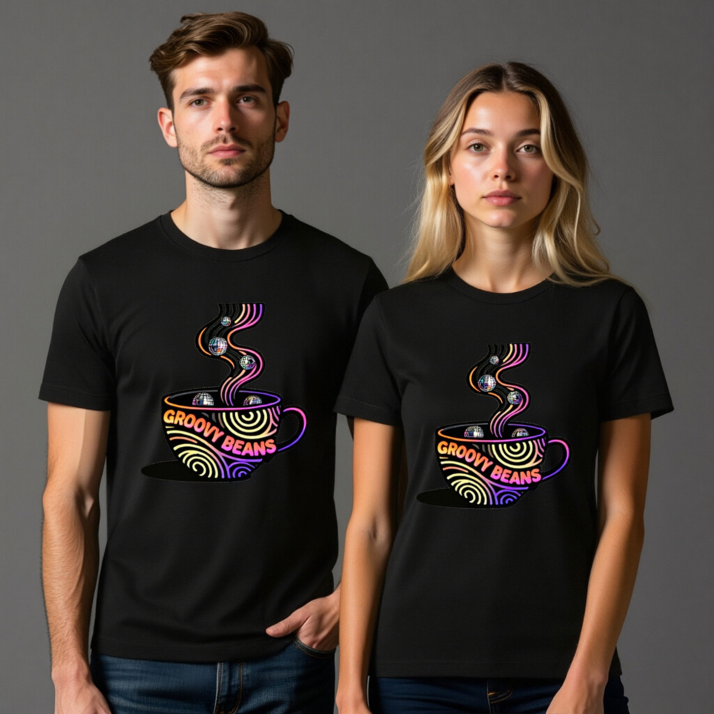 Groovy Beans Disco Coffee T-Shirt | Unisex Staple Tee - Image 7