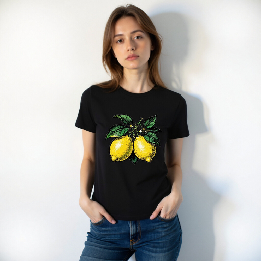 Unisex Lemon T-Shirt | Yellow Citrus Fruit Graphic Tee - Image 3
