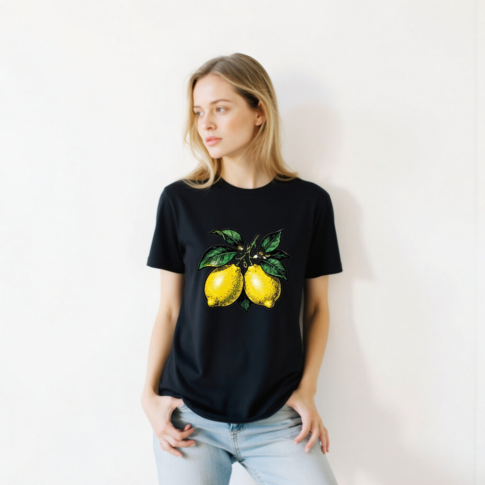Unisex Lemon T-Shirt | Yellow Citrus Fruit Graphic Tee - Image 5