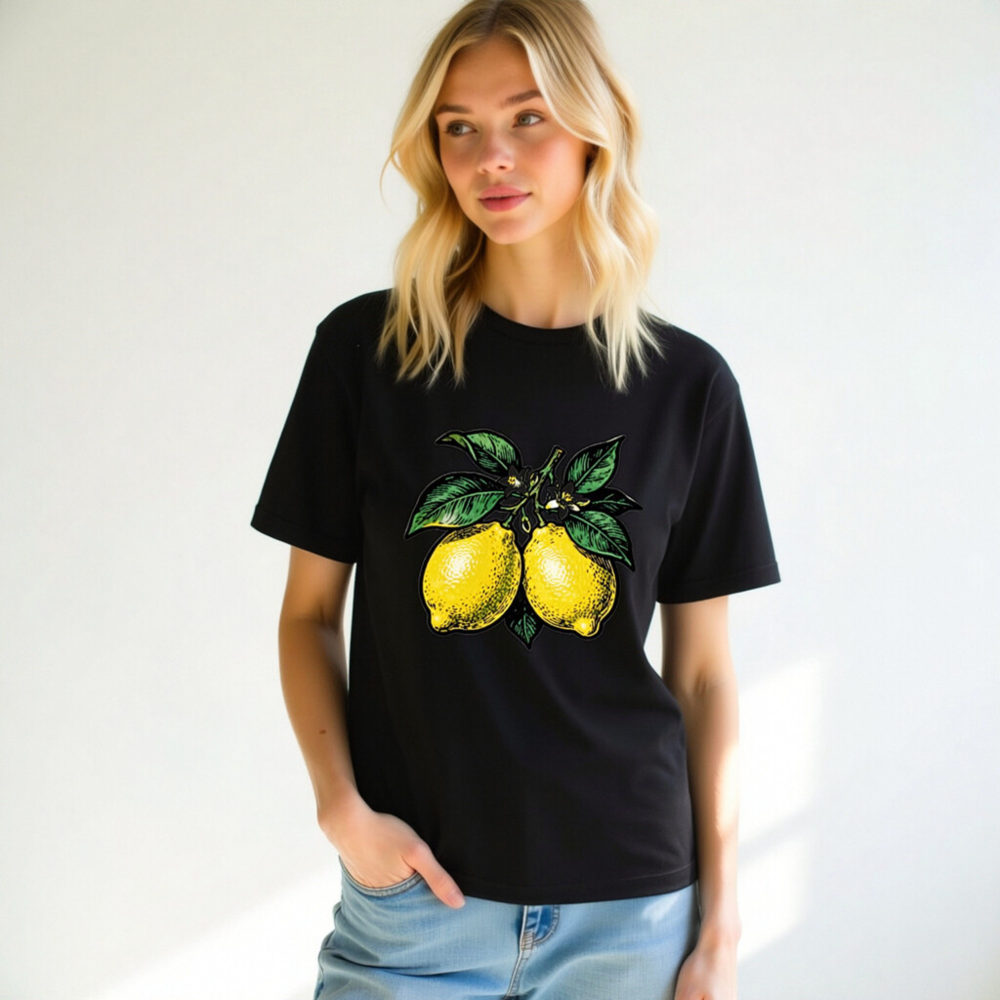 Unisex Lemon T-Shirt | Yellow Citrus Fruit Graphic Tee - Image 6