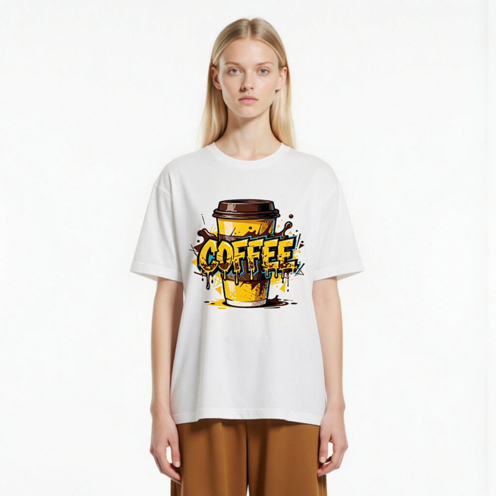 Unisex Coffee T-Shirt - Bold Graphic Design, Comfortable Staple Tee - Image 2