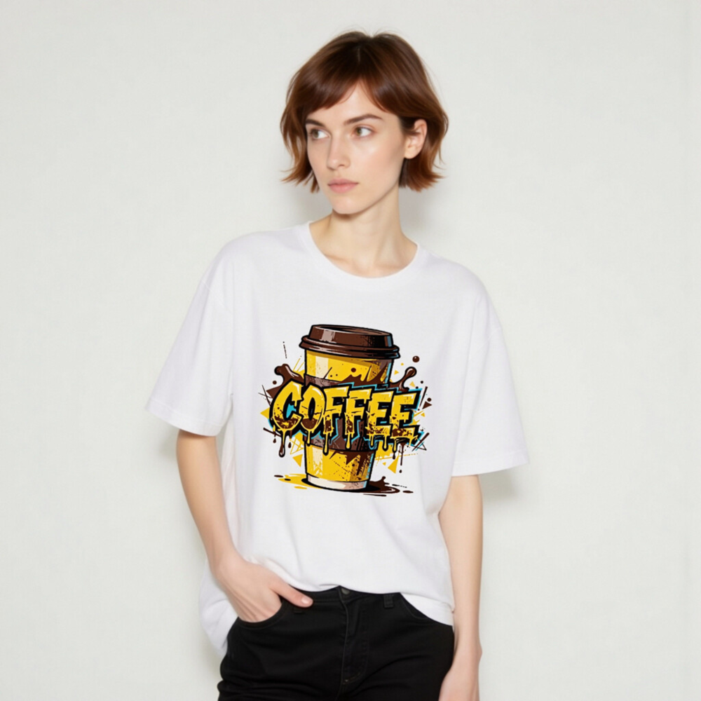 Unisex Coffee T-Shirt - Bold Graphic Design, Comfortable Staple Tee - Image 7