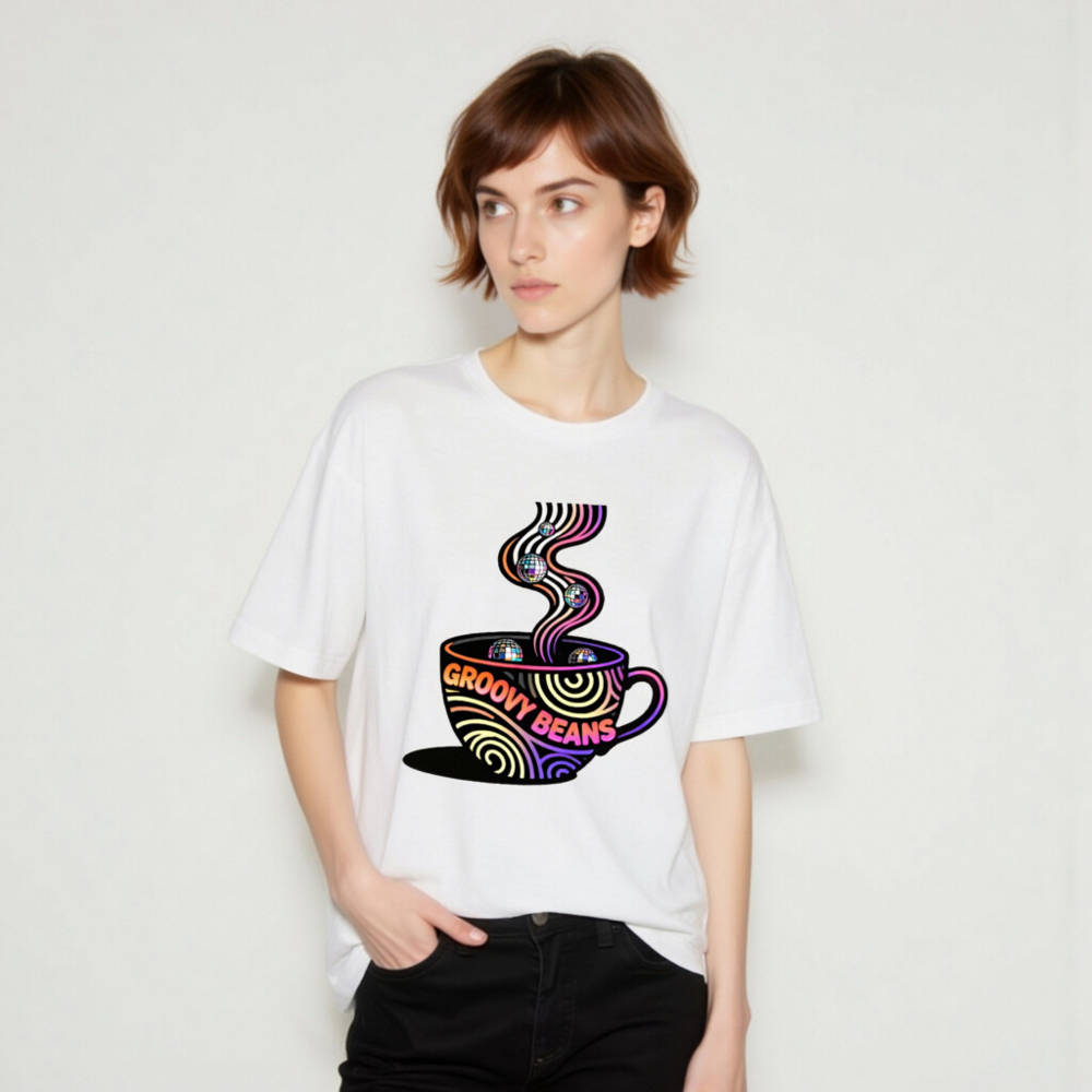 Groovy Beans Disco Coffee T-Shirt | Unisex Staple Tee - Image 7