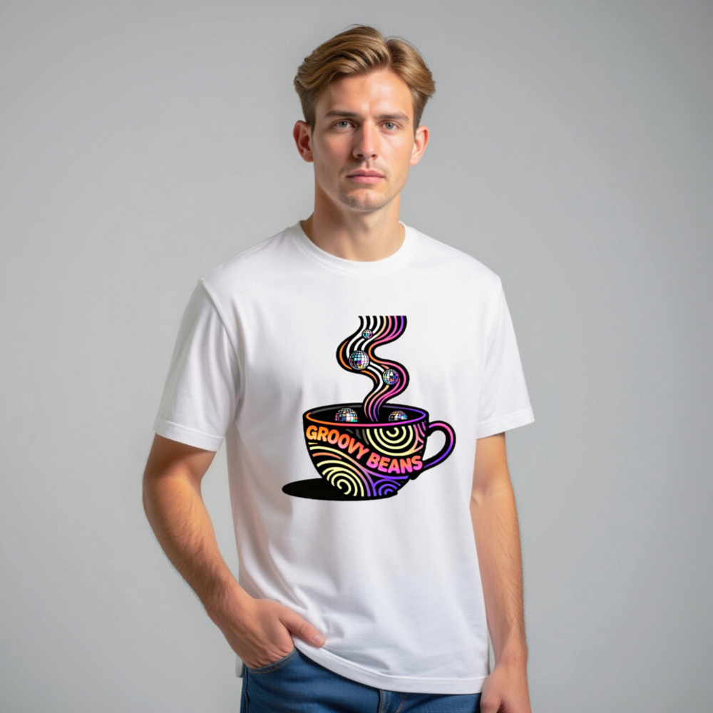 Groovy Beans Disco Coffee T-Shirt | Unisex Staple Tee - Image 9