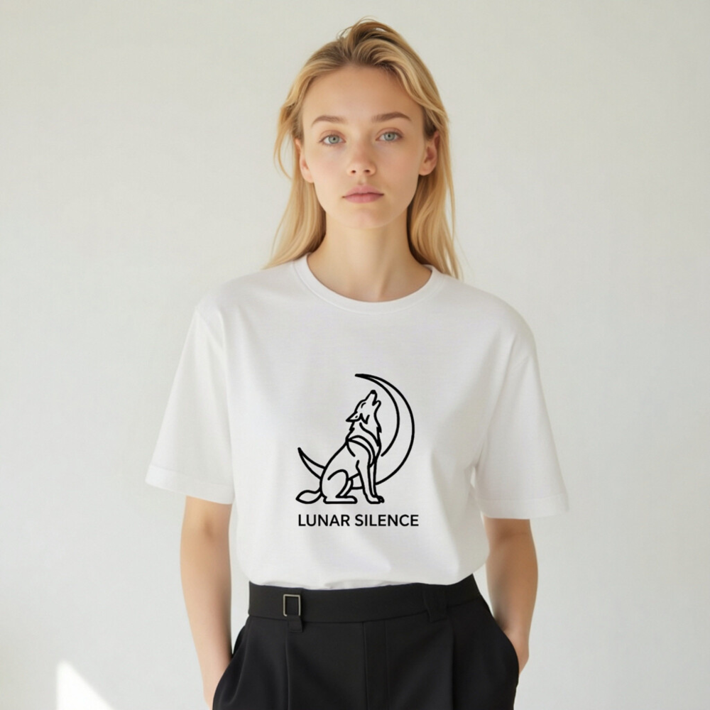 Unisex Staple T-Shirt | Lunar Silence Wolf Moon Design - Image 5