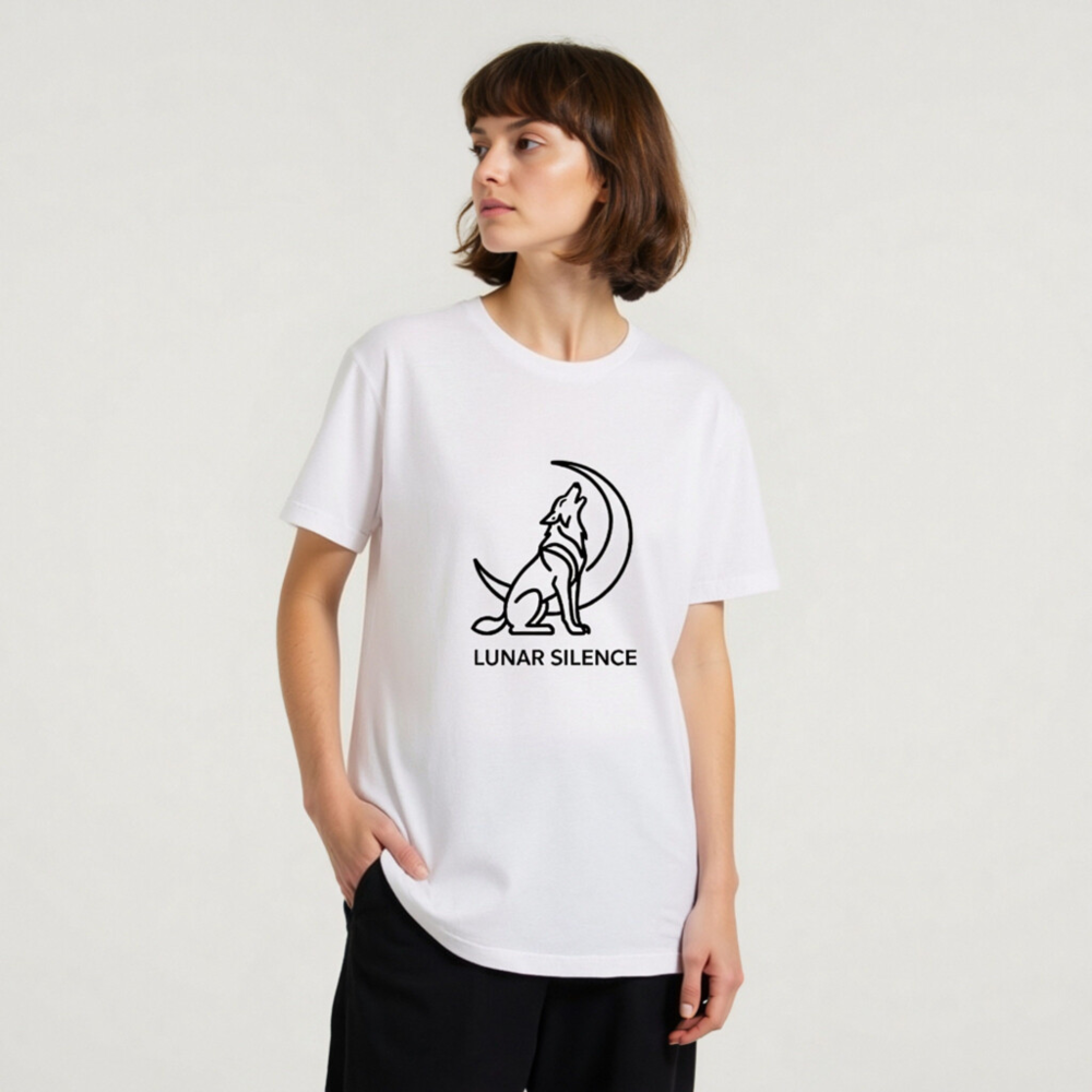 Unisex Staple T-Shirt | Lunar Silence Wolf Moon Design - Image 6
