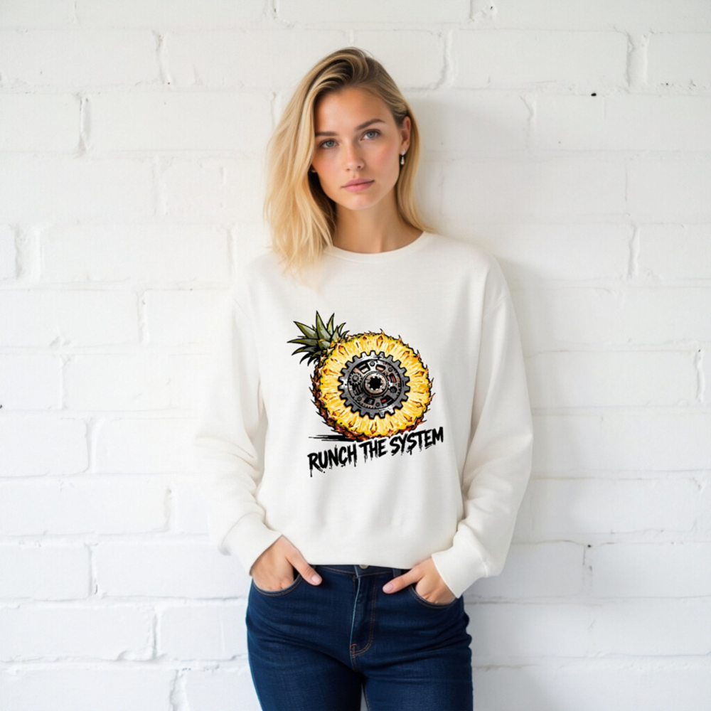 Runch the System Pineapple Gear Long Sleeve Tee - Unisex, Bold Statement - Image 2