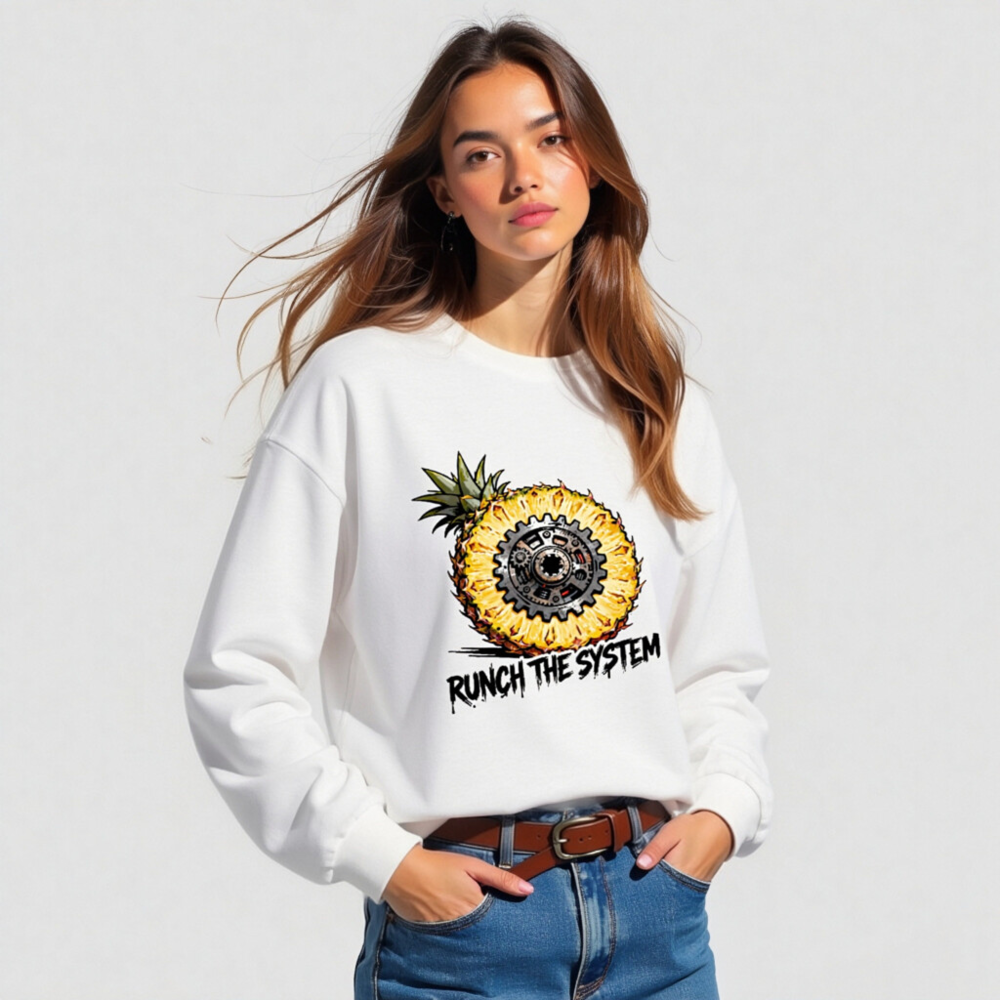 Runch the System Pineapple Gear Long Sleeve Tee - Unisex, Bold Statement - Image 4