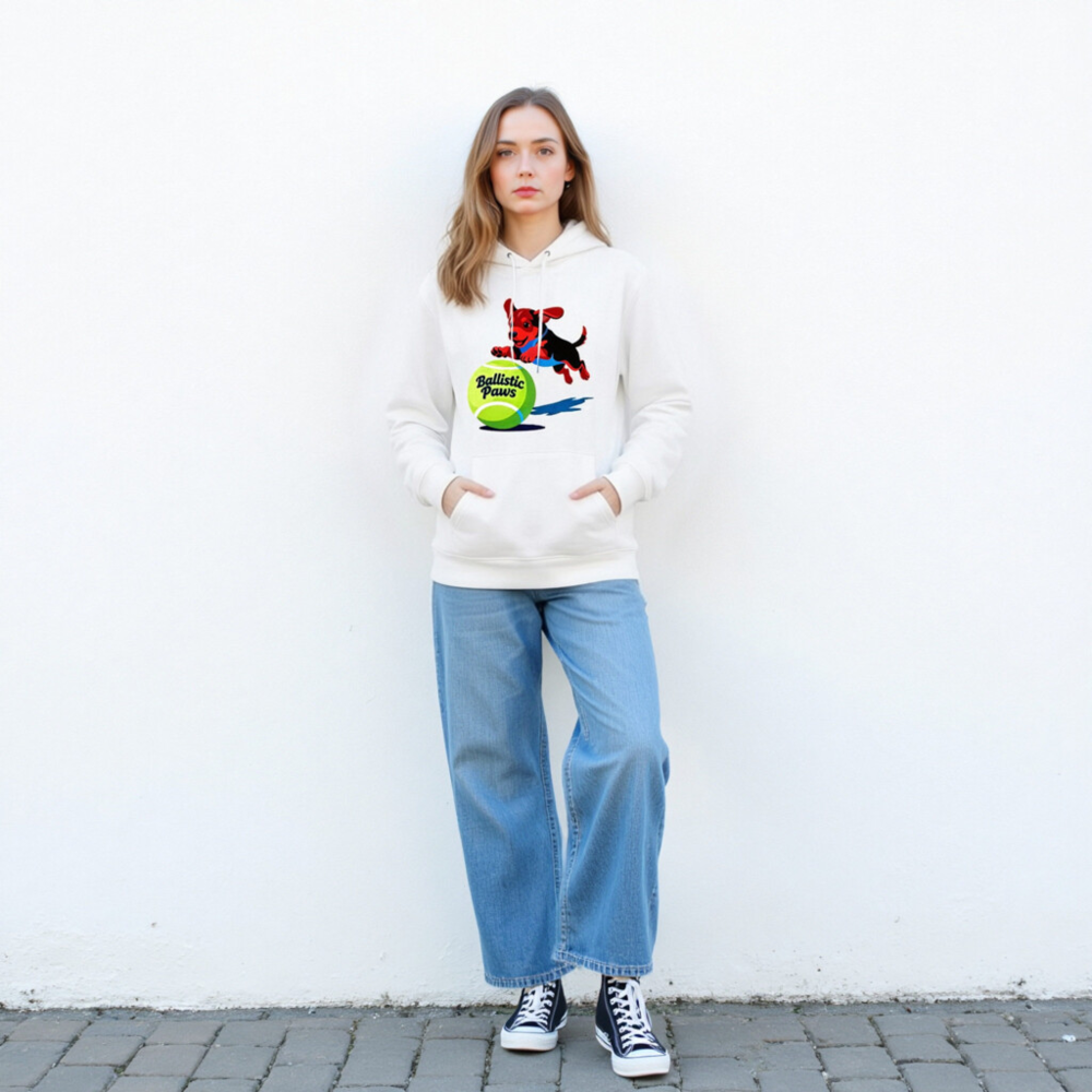 Ballistic Paws Unisex Eco Hoodie | Sustainable Essential Sweatshirt - Image 3