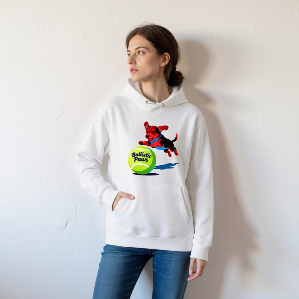Ballistic Paws Unisex Eco Hoodie | Sustainable Essential Sweatshirt - Image 4