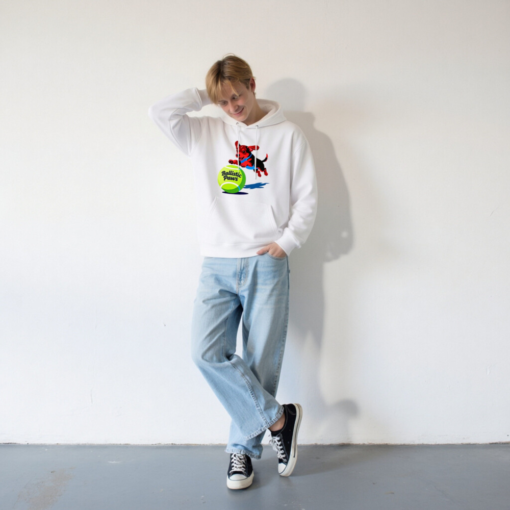 Ballistic Paws Unisex Eco Hoodie | Sustainable Essential Sweatshirt - Image 6