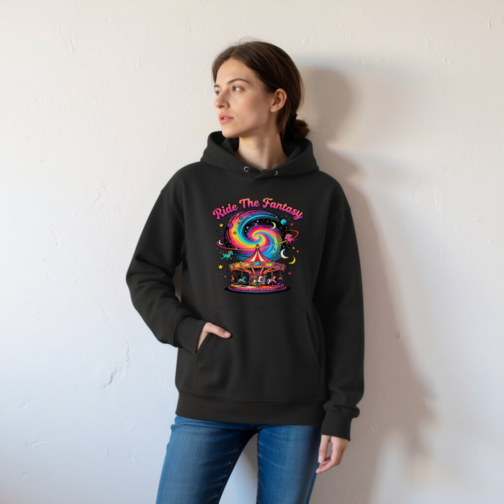 Ride The Fantasy Carousel Hoodie - Unisex Eco-Friendly Sweatshirt - Image 5