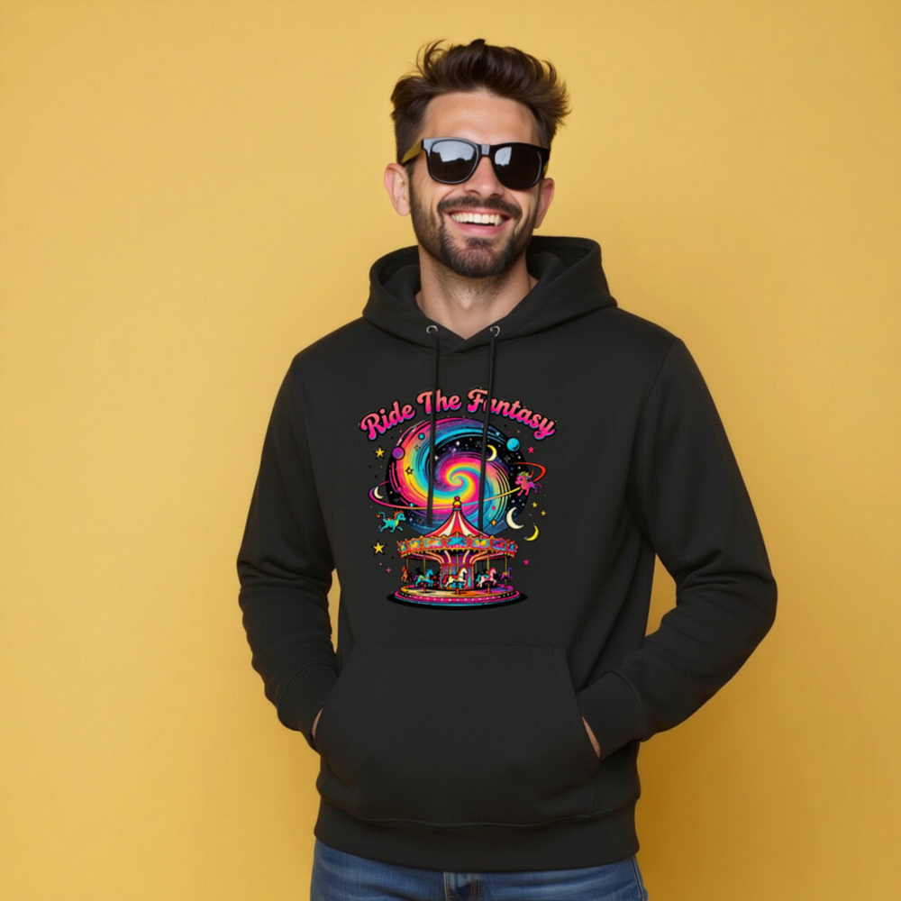 Ride The Fantasy Carousel Hoodie - Unisex Eco-Friendly Sweatshirt - Image 7