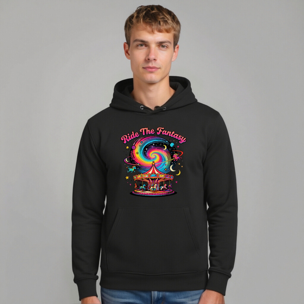 Ride The Fantasy Carousel Hoodie - Unisex Eco-Friendly Sweatshirt - Image 9