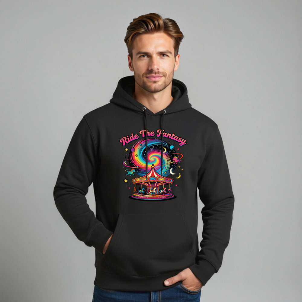 Ride The Fantasy Carousel Hoodie - Unisex Eco-Friendly Sweatshirt - Image 10