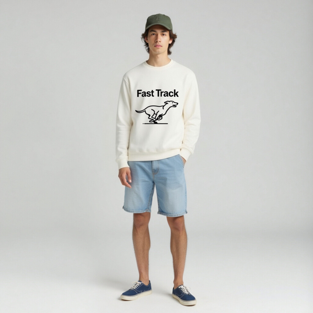 Unisex Organic Sweatshirt | Fast Track Dog Design - Image 3