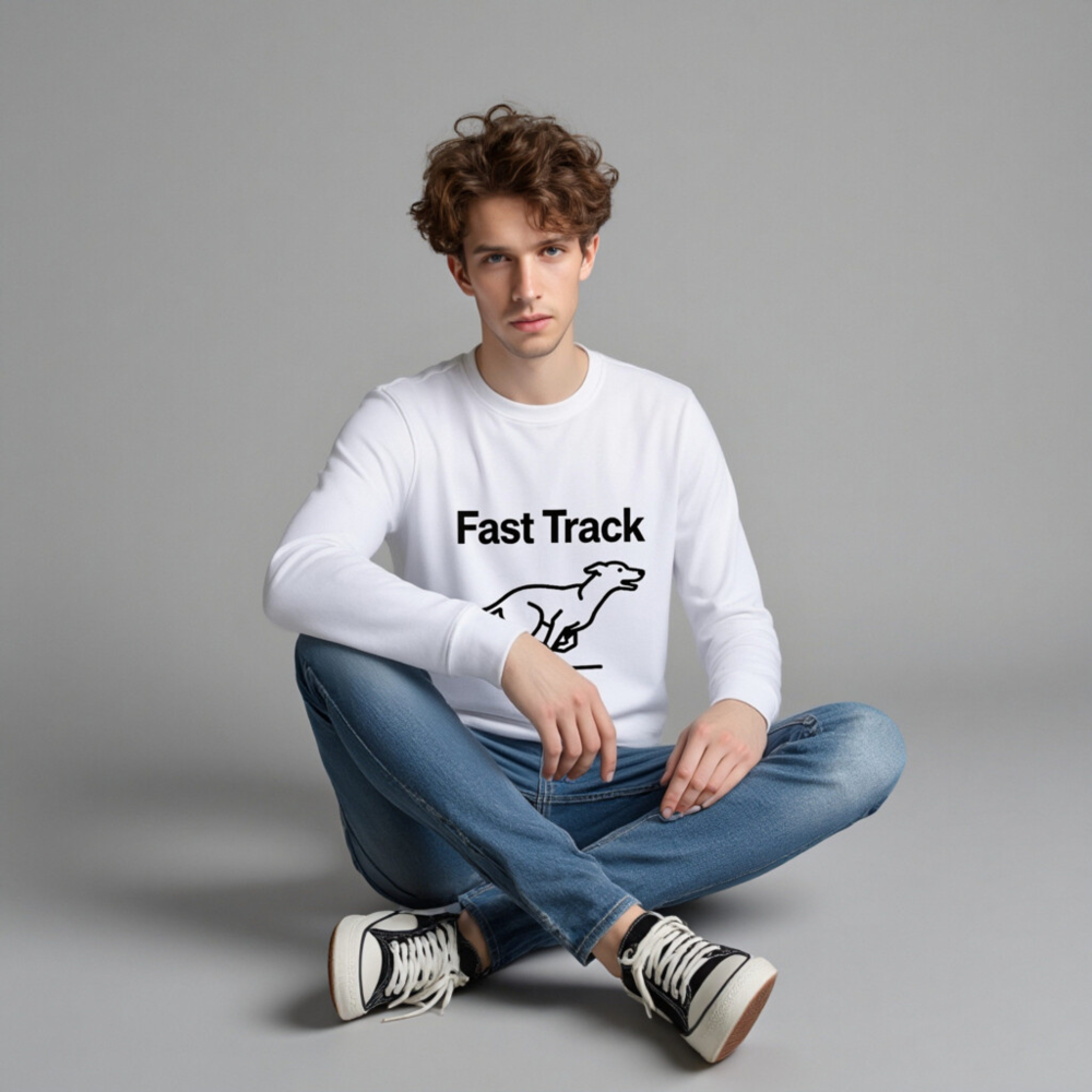 Unisex Organic Sweatshirt | Fast Track Dog Design - Image 4