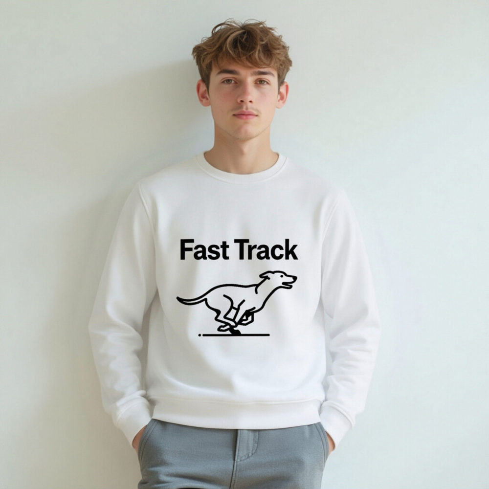 Unisex Organic Sweatshirt | Fast Track Dog Design - Image 6
