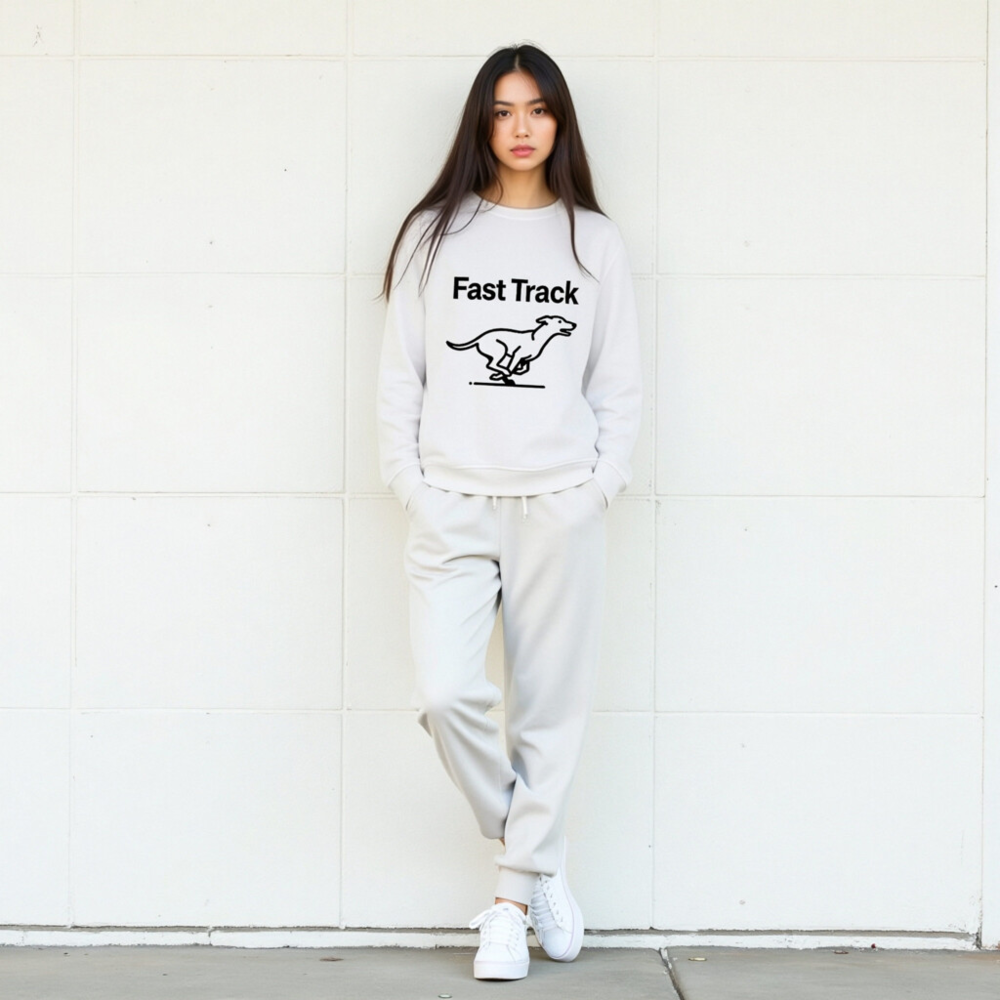 Unisex Organic Sweatshirt | Fast Track Dog Design - Image 8