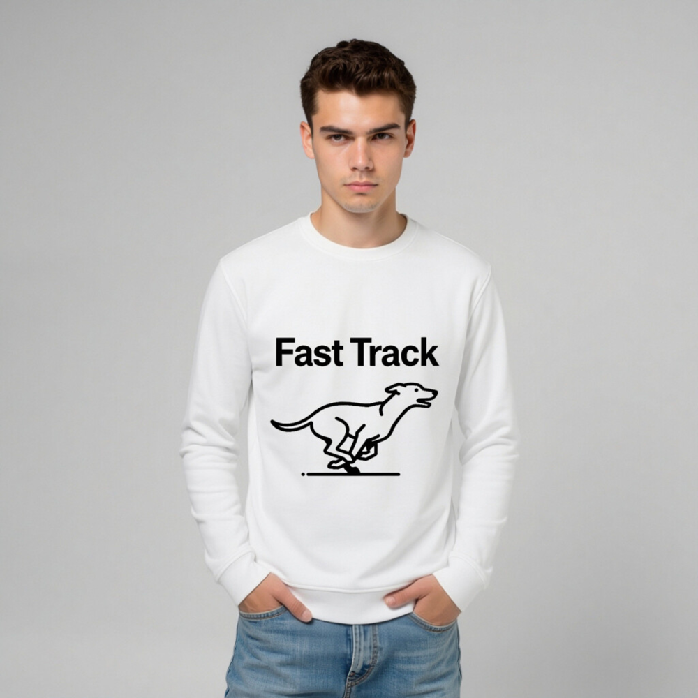 Unisex Organic Sweatshirt | Fast Track Dog Design - Image 9