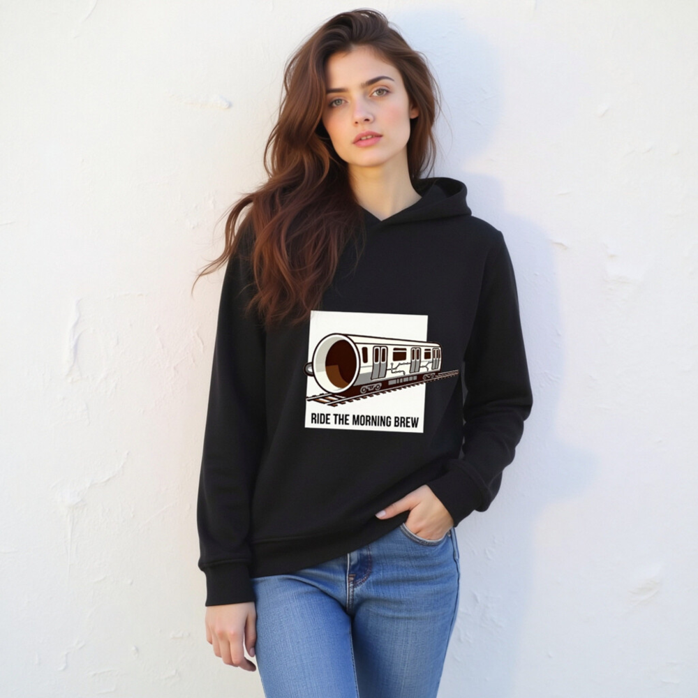 Ride the Morning Brew | Organic Cotton Unisex Sweatshirt - Image 4