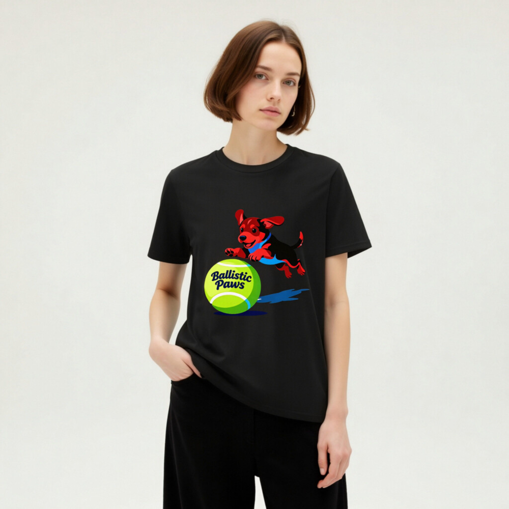 Unisex Organic Cotton T-Shirt | Ballistic Paws Dog Design - Image 6