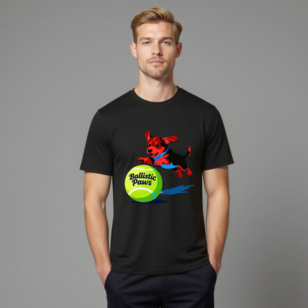 Unisex Organic Cotton T-Shirt | Ballistic Paws Dog Design - Image 10