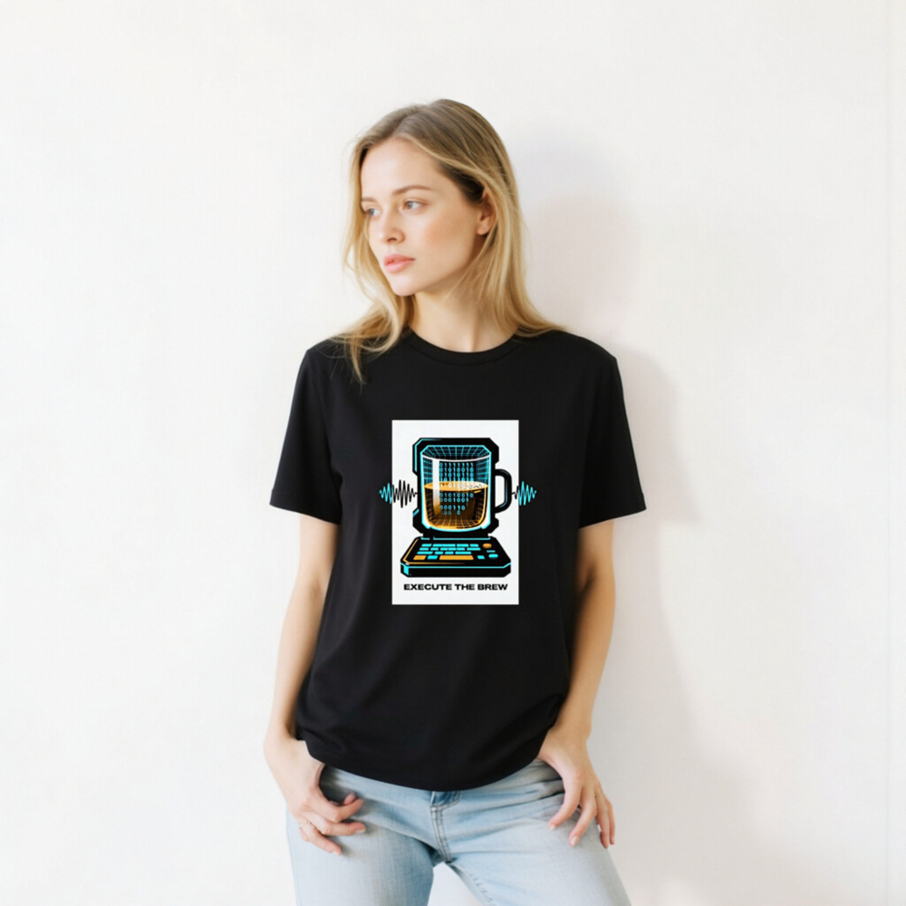 Execute the Brew Unisex T-Shirt | Tech Coffee Design - Image 9