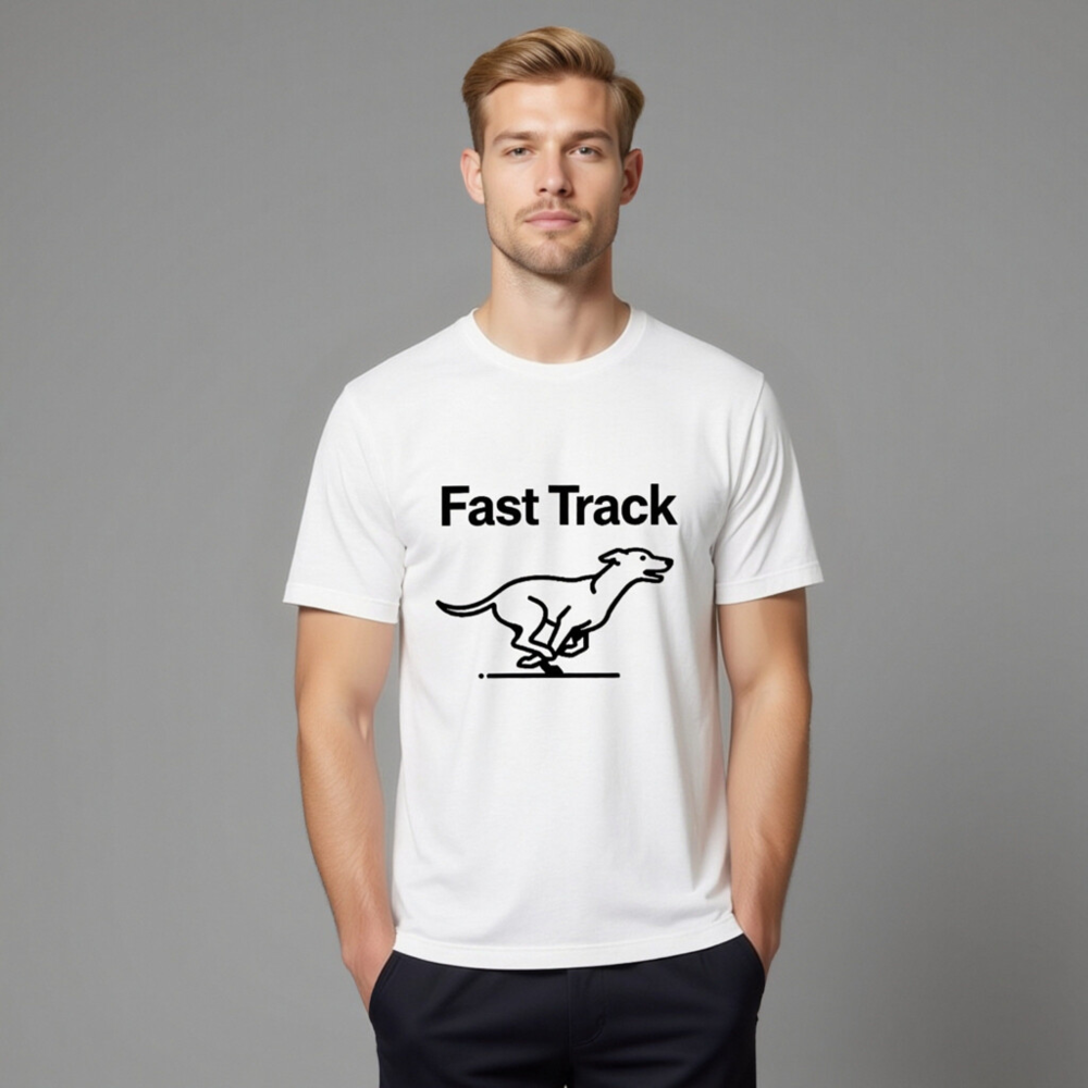 Fast Track Unisex Staple T-Shirt - Classic White Graphic Tee for Men & Women - Image 11
