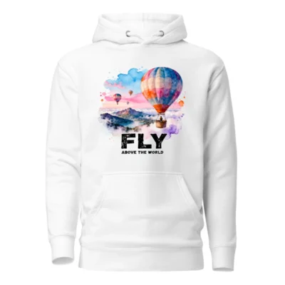 Fly Above the World Hoodie – Unisex Premium Pullover Sweatshirt