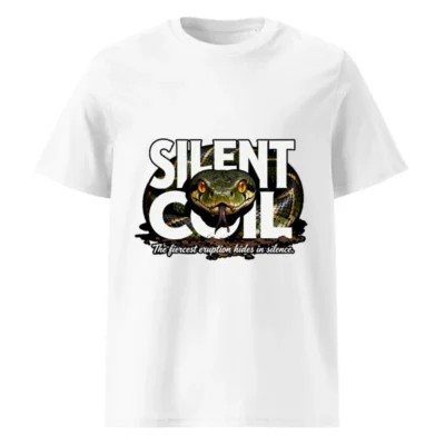 Silent Coil Unisex Organic Cotton T-Shirt – Snake Graphic Tee