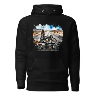 Ride or Die Classic Motorcycles Hoodie – Unisex Premium Pullover