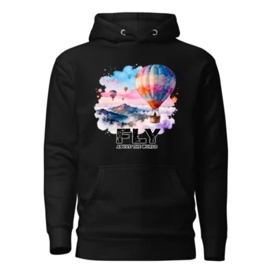 Fly Above the World Hoodie – Unisex Premium Pullover Sweatshirt