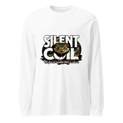 Silent Coil Unisex Long Sleeve Tee – Snake Graphic Shirt