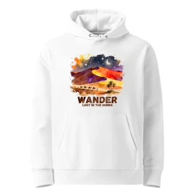 Wander Lost in the Dunes Hoodie – Unisex Eco-Friendly Pullover