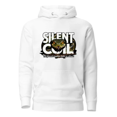 Silent Coil Unisex Premium Pullover Hoodie – Snake Graphic Hooded Sweatshirt