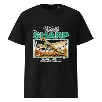 Wait Sharp Strike Clean T-Shirt – Unisex Organic Cotton Graphic Tee