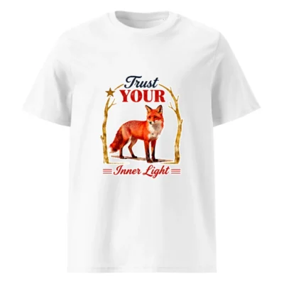 Trust Your Inner Light Fox T-Shirt | Unisex Organic Cotton Tee