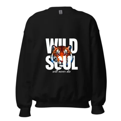 Wild Soul Tiger Graphic Sweatshirt - Unisex Crew Neck